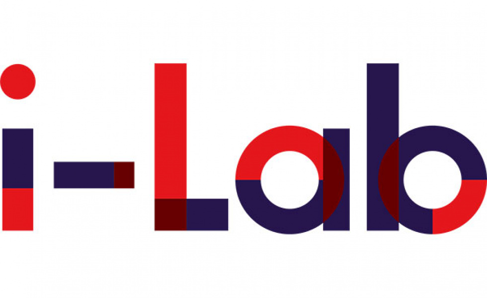 i-Lab logo, red and black